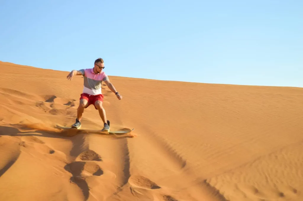 Sand Boarding Desert Safari Dubai