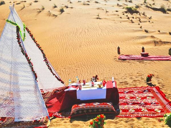 Romantic Dinner in the Desert with Private Setup