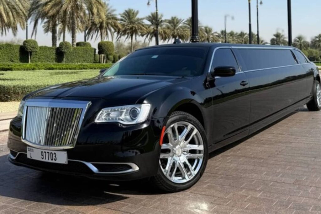 Chrysler C300 Ghost Edition Limo Ride Dubai 2025