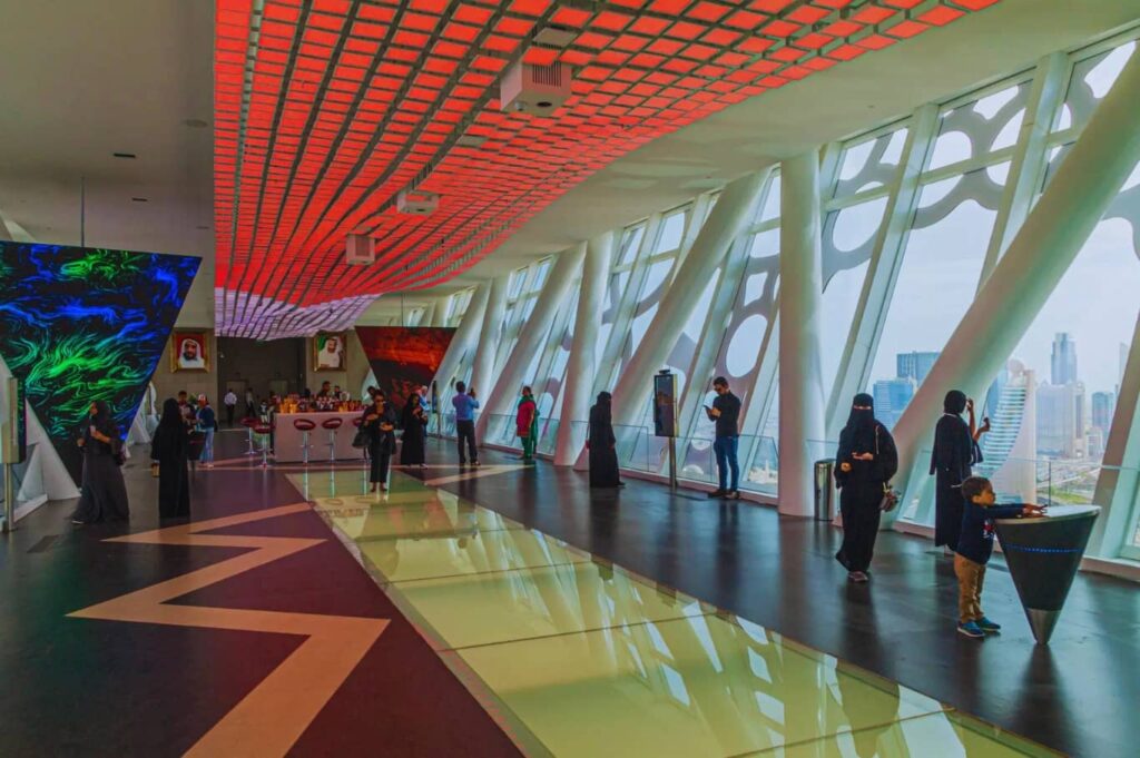 Take in the breathtaking city views from the observation deck.