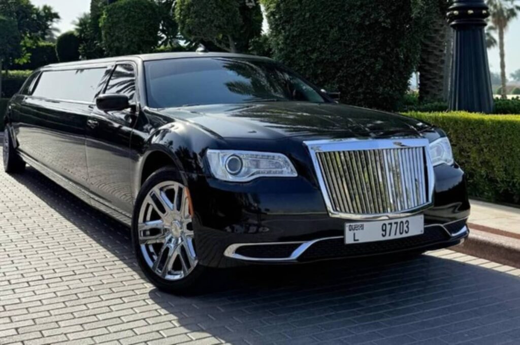 Chrysler C300 Ghost Edition Limo Ride Dubai 2025