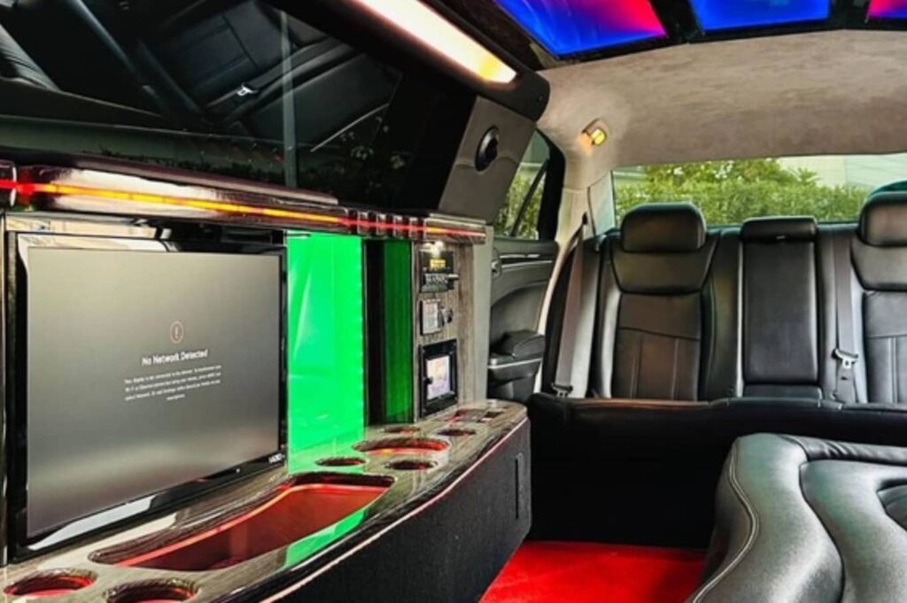 Chrysler C300 Ghost Edition Limo Ride Dubai 2025 Interior Design