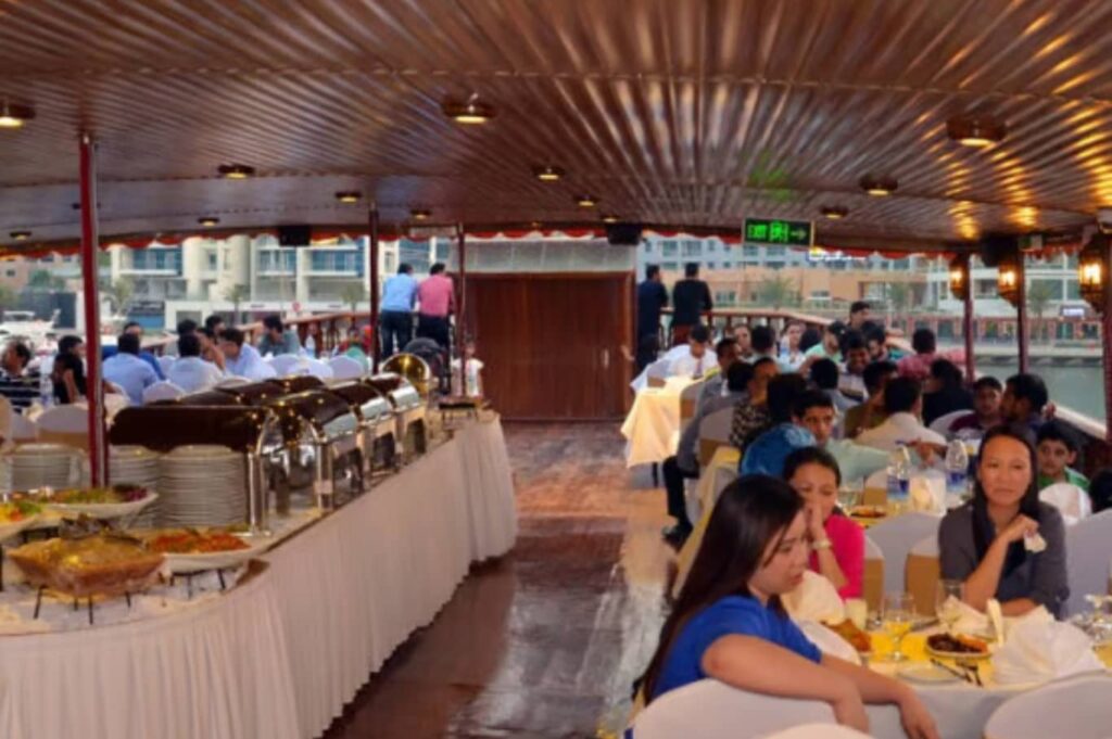 Al Wasl Dhow Cruise Dinner Dubai Marina