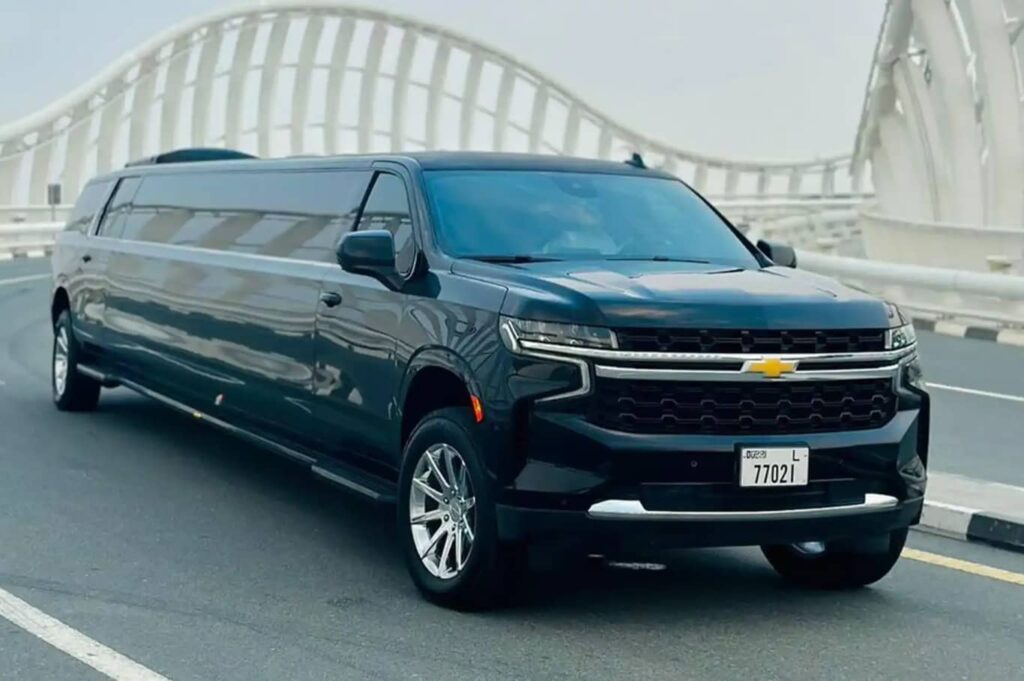 Chevrolet Suburban Kohinoor Edition Limousine Black Luxury on the Road