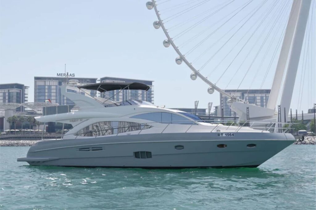 Majesty 59 FT Yacht Rental Dubai Sail in the Water