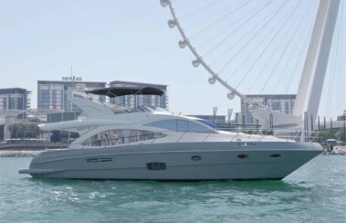 Majesty 59 FT Yacht Rental Dubai Sail in the Water