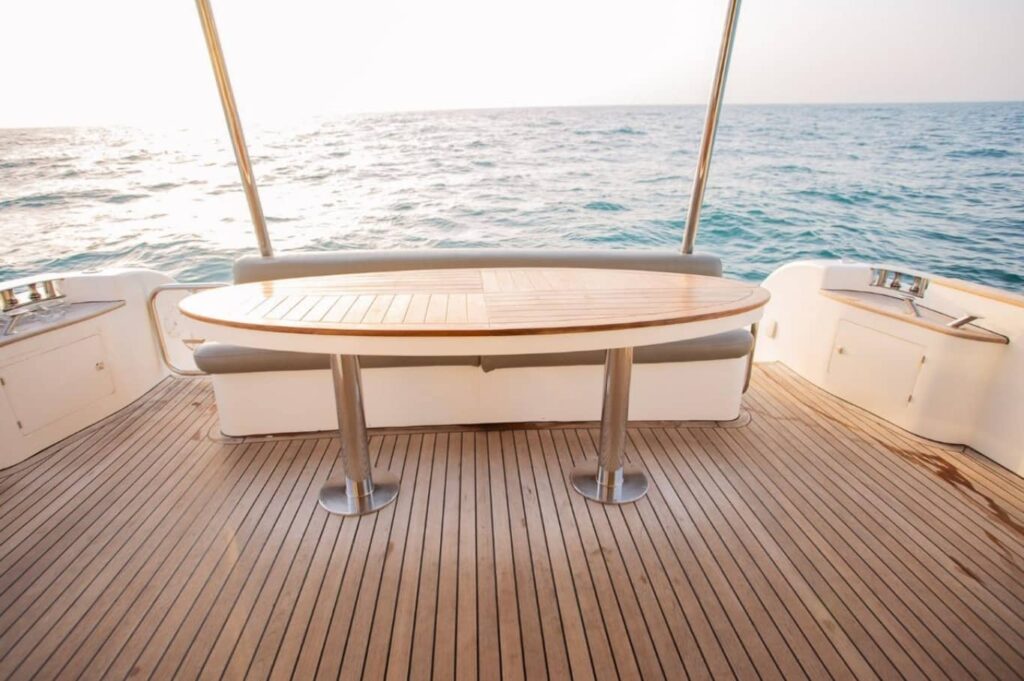 Majesty 66 FT Yacht Rental Dubai Sitting Area