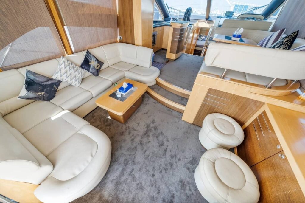 Jasmine 55 Ft. Yacht Rental Dubai Bedroom