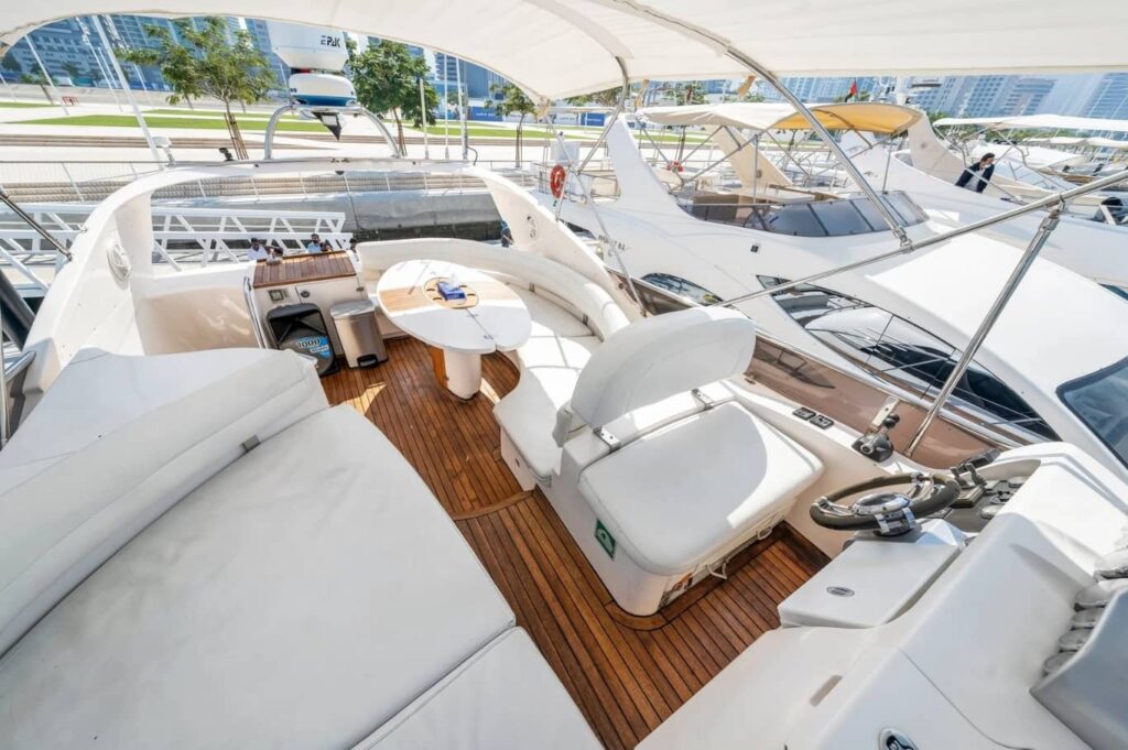 Jasmine 55 Ft. Yacht Rental Dubai Upper Deck