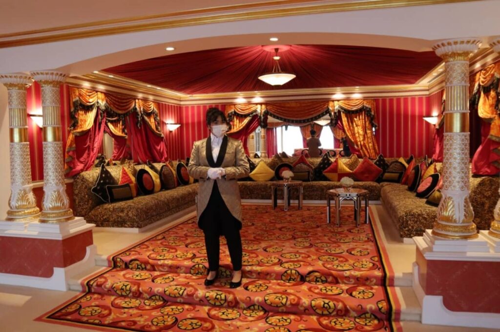 Guided Inside Burj Al Arab Traditional Emirati welcome
