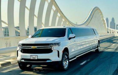 Chevrolet Suburban Kohinoor Edition Limousine White Leather Seats