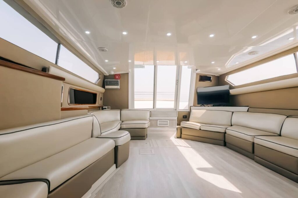 45 FT Seamaster Yacht Living Area