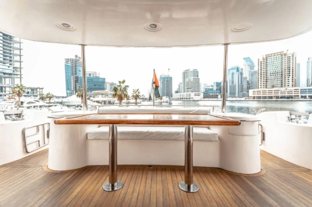 90 Ft. Big Daddy Yacht Dubai Sitting Area