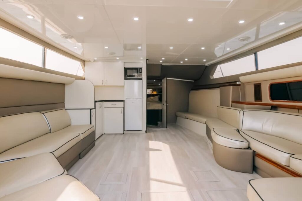 45 FT Seamaster Yacht Living Area