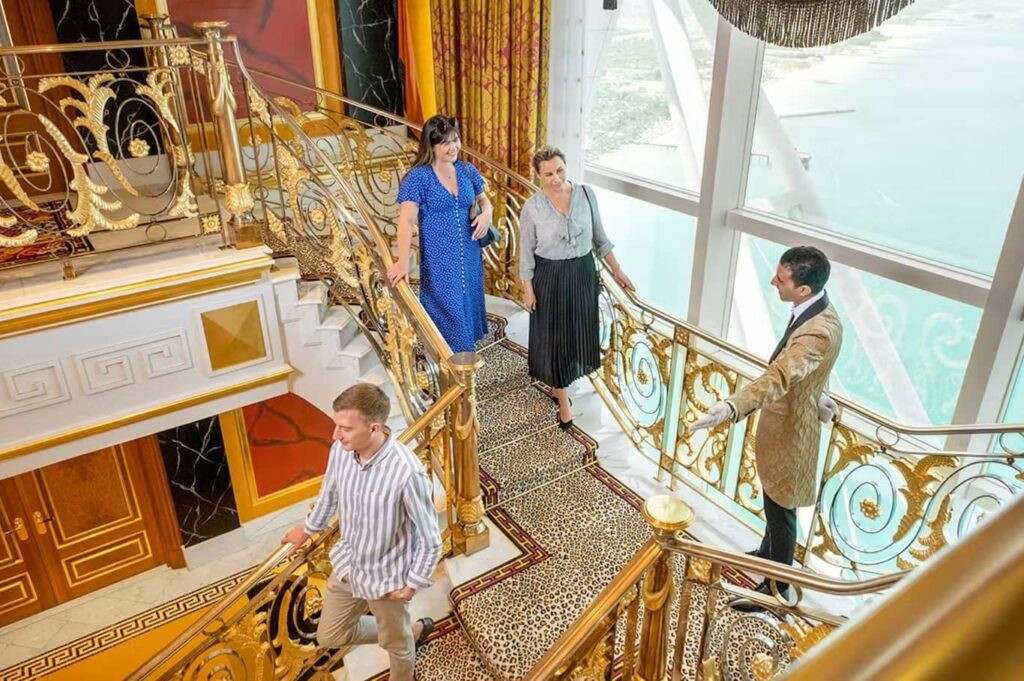 Guided Inside Burj Al Arab Traditional Emirati welcome