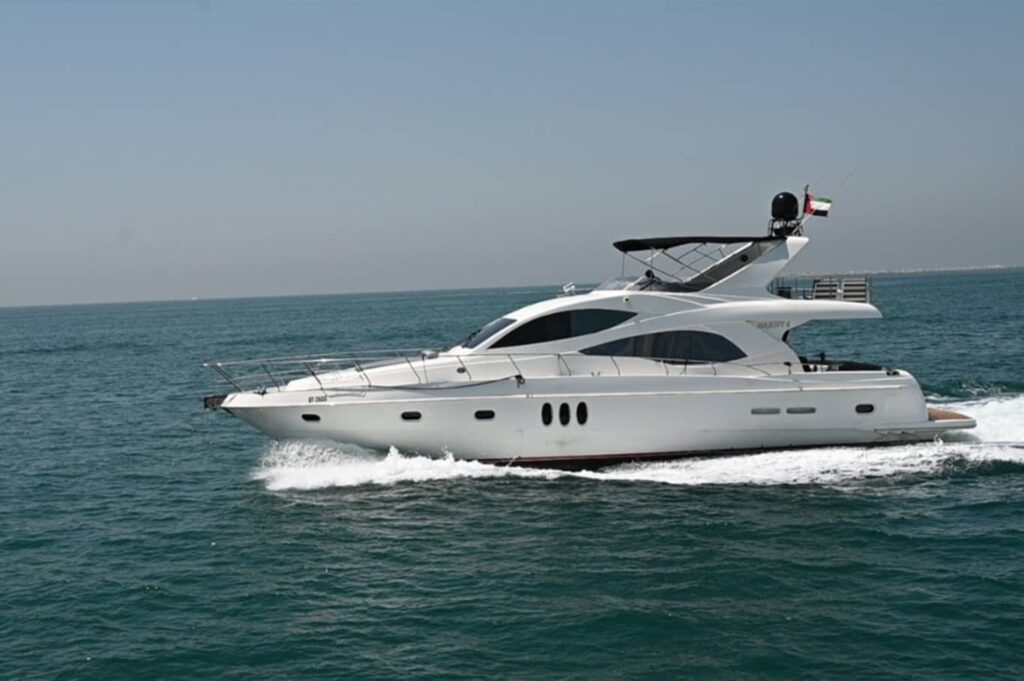 Majesty 66 FT Yacht Rental Dubai Sail on the Water