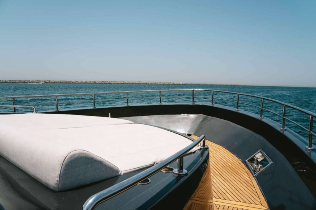 100 FT Omega Yacht Dubai Front Part