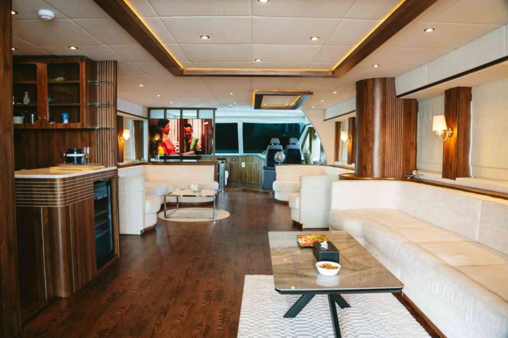100 FT Omega Yacht Dubai Luxury Room