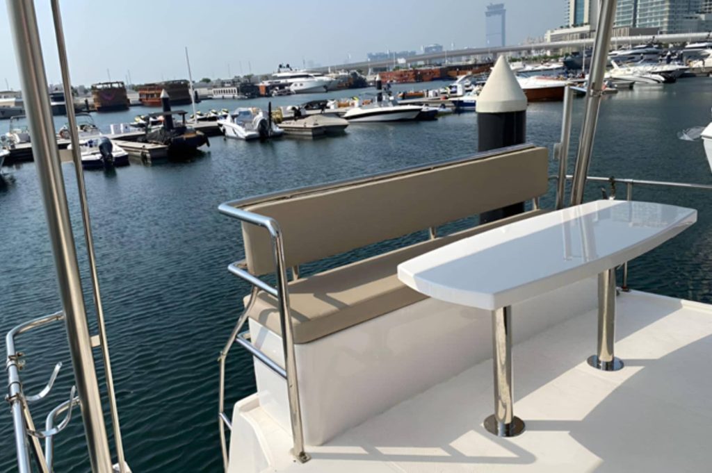 40 FT Cobale Yacht Rental Dubai Kitchen