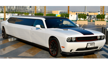 Dodge Challenger SRT Limousine Dubai Side View